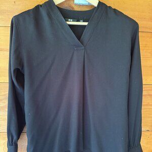 Uniqlo Black V-Neck Blouse